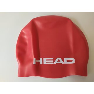Head Badekappe Silicon Cap Schwarz & Rot