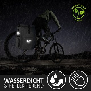 Valkental ValkPro 3in1 Fahrradtasche Schwarz