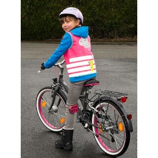 WOWOW Reflex-Kinderweste Crazy Monster pink XS (bis 3 Jahre)